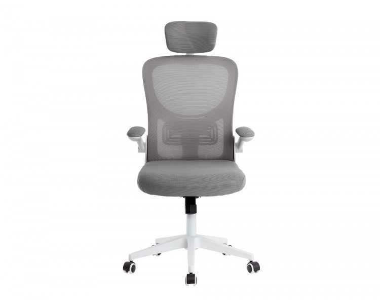 Silla q-connect ergonomica pal ermo malla base nylon alt max 1300 anc 610 prof 600 ruedas premium color blanco gris