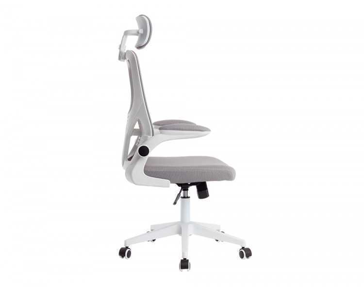 Silla q-connect ergonomica pal ermo malla base nylon alt max 1300 anc 610 prof 600 ruedas premium color blanco gris