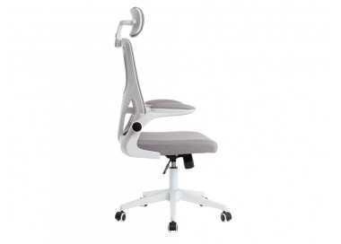 Silla q-connect ergonomica pal ermo malla base nylon alt max 1300 anc 610 prof 600 ruedas premium color blanco gris