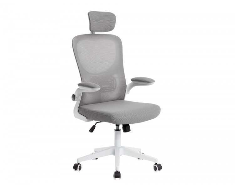 Silla q-connect ergonomica pal ermo malla base nylon alt max 1300 anc 610 prof 600 ruedas premium color blanco gris