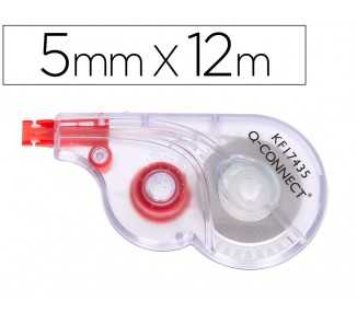 Corrector q-connect cinta blanco 5 mm x 12 mt