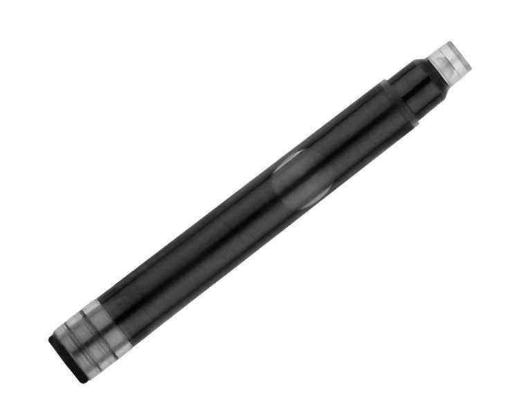 Tinta estilografica belius negro caja 6 cartuchos