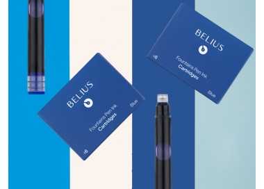 Tinta estilografica belius azul caja 6 cartuchos