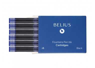 Tinta estilografica belius azul caja 6 cartuchos