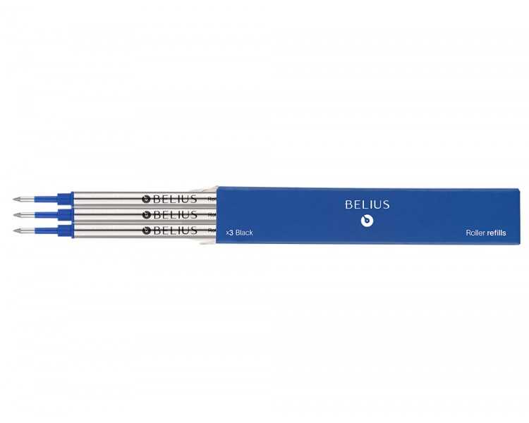 Recambio roller belius azul 0,7 mm caja 3 unidades