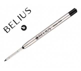 Recambio boligrafo belius negro 0,8 mm caja 3 unidades