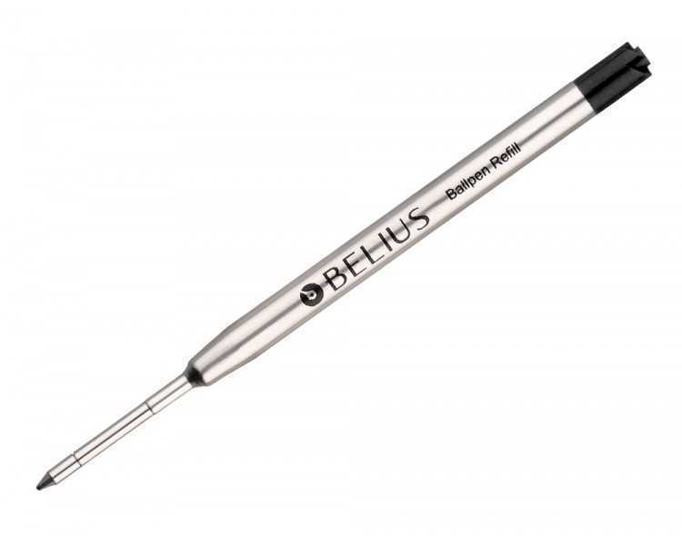 Recambio boligrafo belius negro 0,8 mm caja 3 unidades