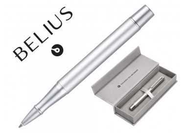 Roller belius unstoppable color plateado tinta negra caja de diseño