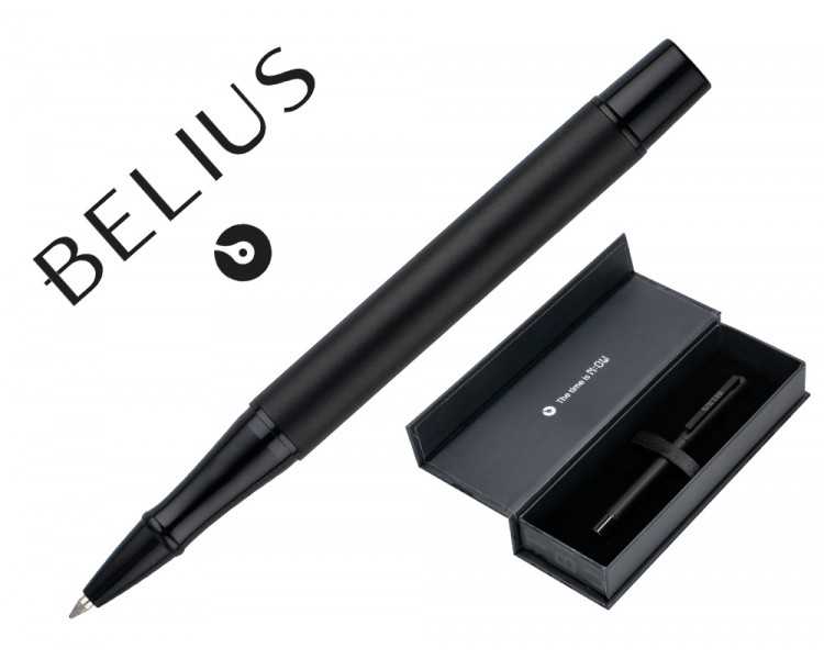 Roller belius unstoppable color negro tinta negra caja de diseño