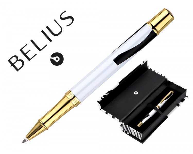 Roller belius dualita cuerpo negro color blanco tinta negra caja de diseño