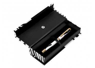 Roller belius dualita cuerpo negro color blanco tinta negra caja de diseño