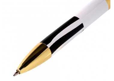 Boligrafo belius dualita cuerpo blanco color negro tinta azul caja de diseño Boligrafo belius dualita cuerpo blanco color negro tinta azul caja de diseño
