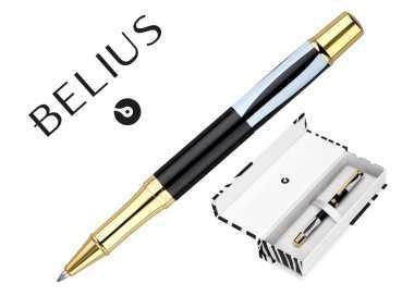 Roller belius dualita cuerpo blanco color negro tinta negra caja de diseño