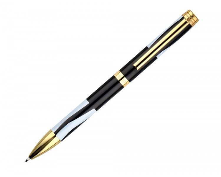 Boligrafo belius dualita cuerpo negro color blanco tinta azul caja de diseño