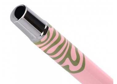 Roller belius ink dreams aluminio color rosa y verde matcha plateado frase interior tinta negra caja de diseño Roller belius ink dreams aluminio color rosa y verde matcha plateado frase interior tinta negra caja de diseño