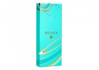 Roller belius aqua aluminio color turquesa y dorado tinta negra caja de diseño