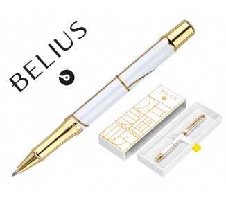 Roller belius carte blanche color blanco y dorado tinta negra caja de diseño