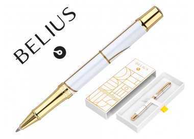Roller belius carte blanche color blanco y dorado tinta negra caja de diseño