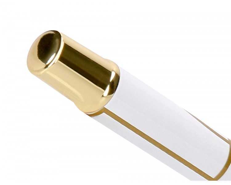 Roller belius carte blanche color blanco y dorado tinta negra caja de diseño