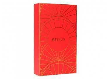 Boligrafo y estuche belius soiree color art deco granate y dorado tinta azul caja de diseño