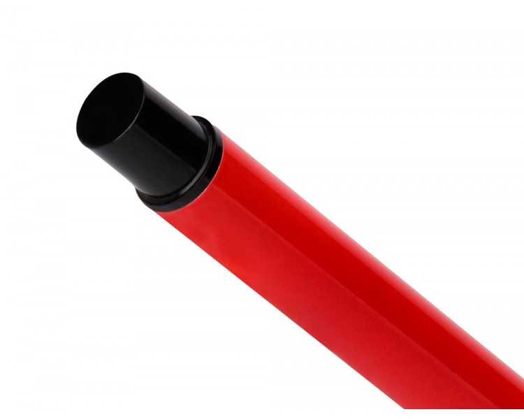 Roller belius turbo aluminio color rojo y negro tinta azul caja de diseño