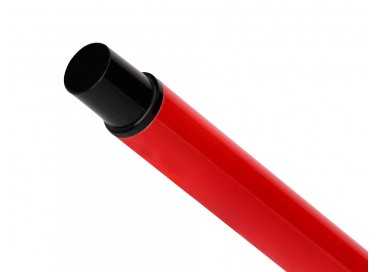 Roller belius turbo aluminio color rojo y negro tinta azul caja de diseño