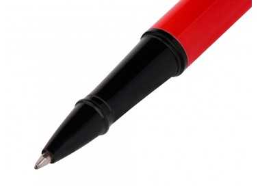 Roller belius turbo aluminio color rojo y negro tinta azul caja de diseño