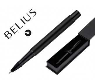 Roller belius turbo aluminio color negro tinta azul caja de diseño