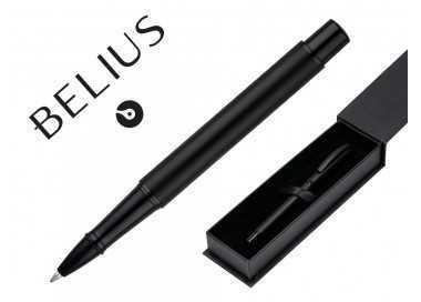 Roller belius turbo aluminio color negro tinta azul caja de diseño