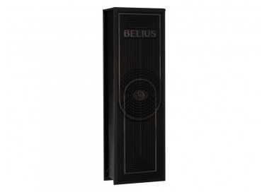 Roller belius turbo aluminio color negro tinta azul caja de diseño