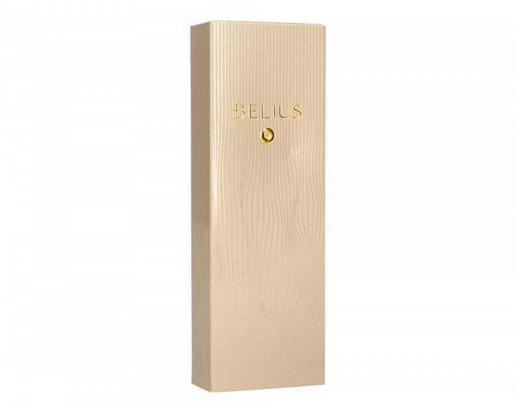 Pluma belius neptuno aluminio textura wavy color caqui tinta azul caja de diseño