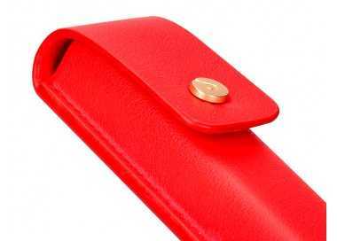Pluma y estuche cuero belius passion dor aluminio textura cepillada color rojo y dorado tinta azul caja de diseño Pluma y estuche cuero belius passion dor aluminio textura cepillada color rojo y dorado tinta azul caja de diseño