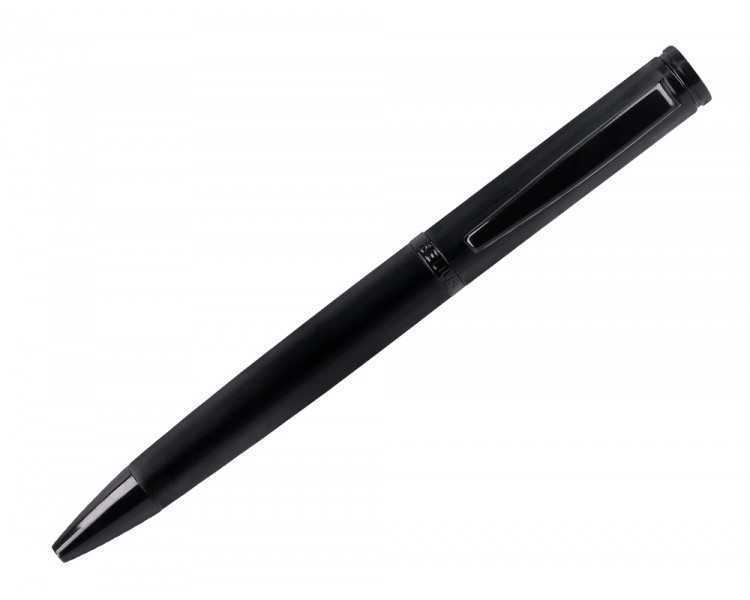 Boligrafo belius origen 1995 aluminio textura cepillada color negro tinta azul caja de diseño