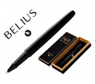 Roller belius origen 1995 aluminio textura cepillada color negro tinta negra caja de diseño