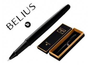 Roller belius origen 1995 aluminio textura cepillada color negro tinta negra caja de diseño