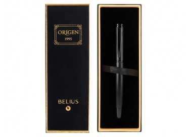 Roller belius origen 1995 aluminio textura cepillada color negro tinta negra caja de diseño
