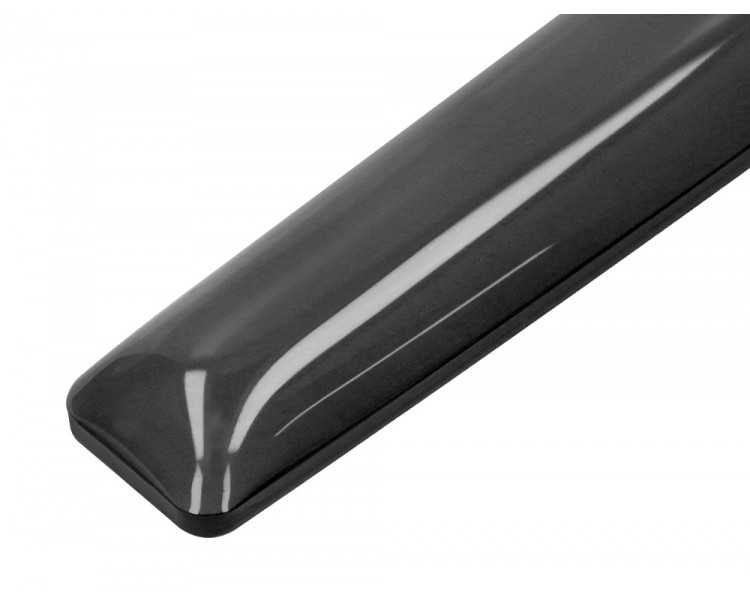 Reposamuñecas q-connect de gel para teclado color negro 525x58x17 mm