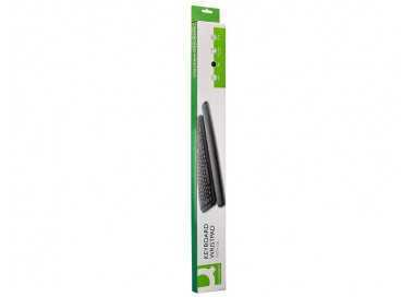 Reposamuñecas q-connect de gel para teclado color negro 525x58x17 mm