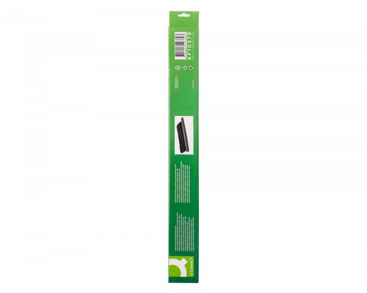 Reposamuñecas q-connect de gel para teclado color negro 525x58x17 mm