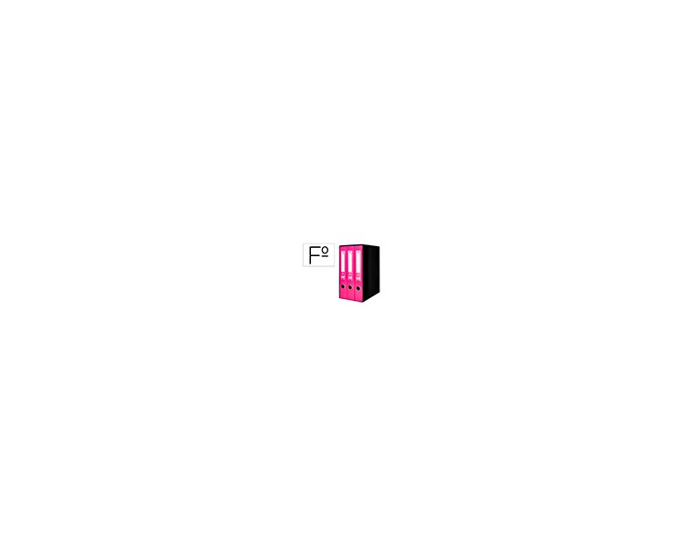 Modulo liderpapel 3 archivadores folio 2 anillas mecanismo de palanca 52mm rosa