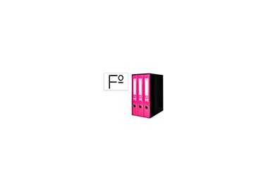 Modulo liderpapel 3 archivadores folio 2 anillas mecanismo de palanca 52mm rosa