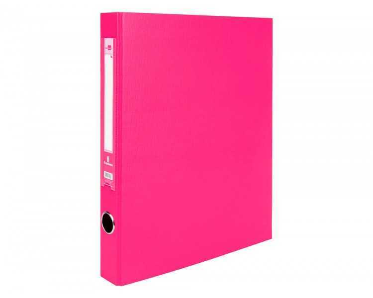 Modulo liderpapel 3 archivadores folio 2 anillas mecanismo de palanca 52mm rosa