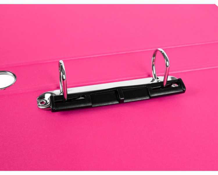 Modulo liderpapel 3 archivadores folio 2 anillas mecanismo de palanca 52mm rosa