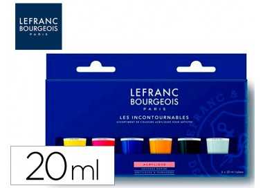 Pintura acrilica l&b bote de 80 ml caja de 5 unidades colores surtidos
