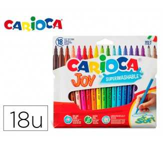 Rotulador carioca joy caja de 18 colores surtidos