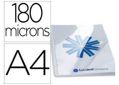 Tapa de encuadernacion gbg pvc cristal transparente 180 mc din a4 pack de 100 unidades