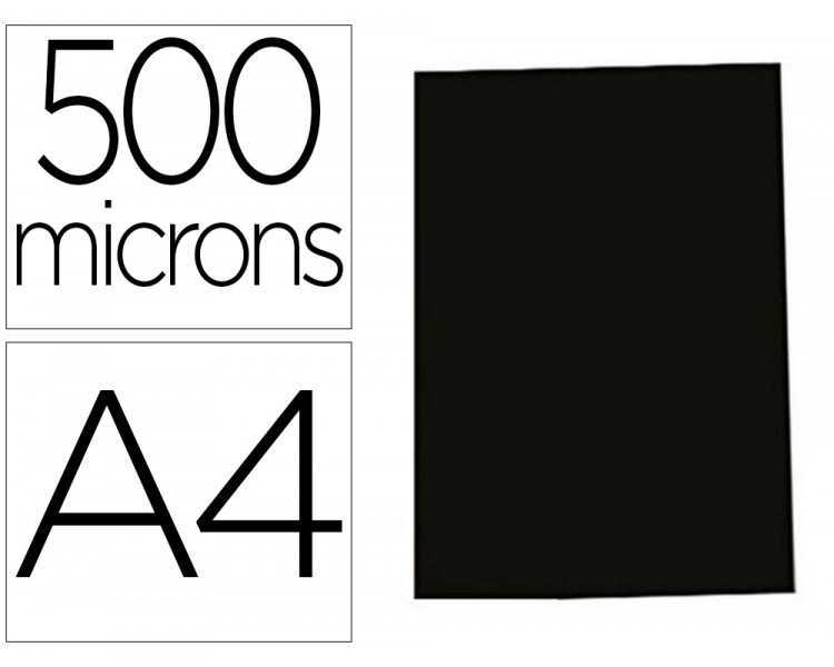Tapa de encuadernacion gbg polipropileno polycover opaca 500 mc din a4 color negro pack de 100 unidades