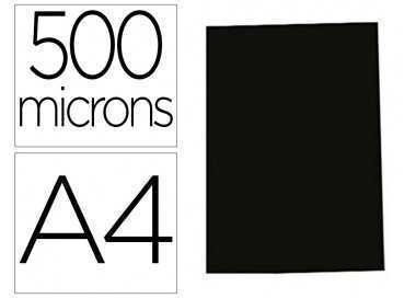 Tapa de encuadernacion gbg polipropileno polycover opaca 500 mc din a4 color negro pack de 100 unidades