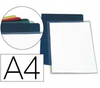 Carpeta dossier uñero plastico esselte folio pvc transparente 140 mc caja de 100 unidades