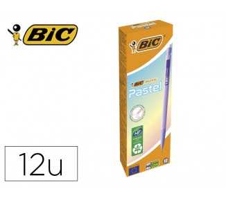 Portaminas bic matic pastel 0,7 mm caja de 12 unidades colores surtidos